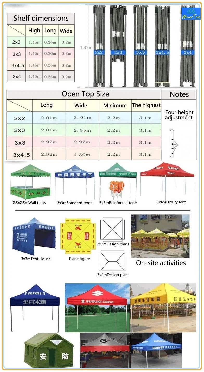 Instant Black Steel Frame Easy up Folding Tent Trade Show Tent China Factory Made -W00085