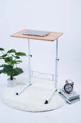 Yuhang 홈 오피스 책상 바퀴가 달린 이동식 높이 조절 가능 컴퓨터 노트북 테이블